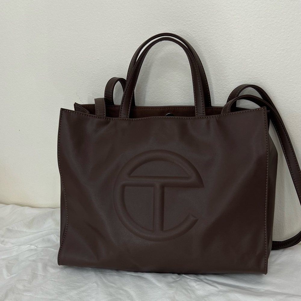 Chocolate Medium Telfar Shopping tote